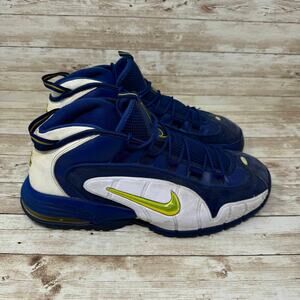 Nike Air Max Penny 1 Warriors 685153-401 Blue Basketball Shoes Men's Size 13